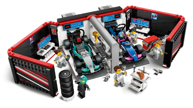 LEGO City F1 Garage & Mercedes-AMG & Alpine Cars 60444 - Image 4
