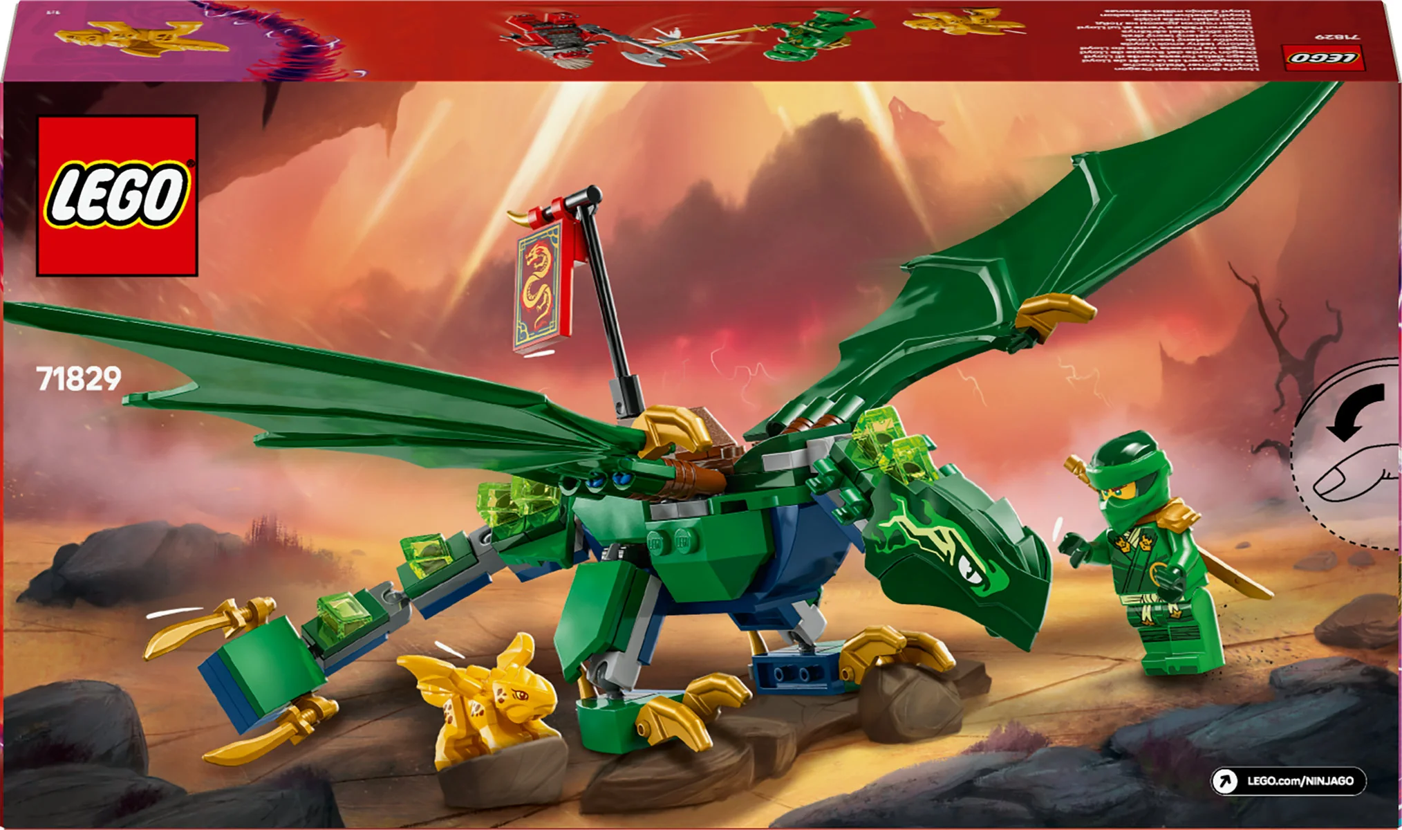 LEGO NINJAGO Lloyd’s Green Forest Dragon Toy 71829 - Image 3