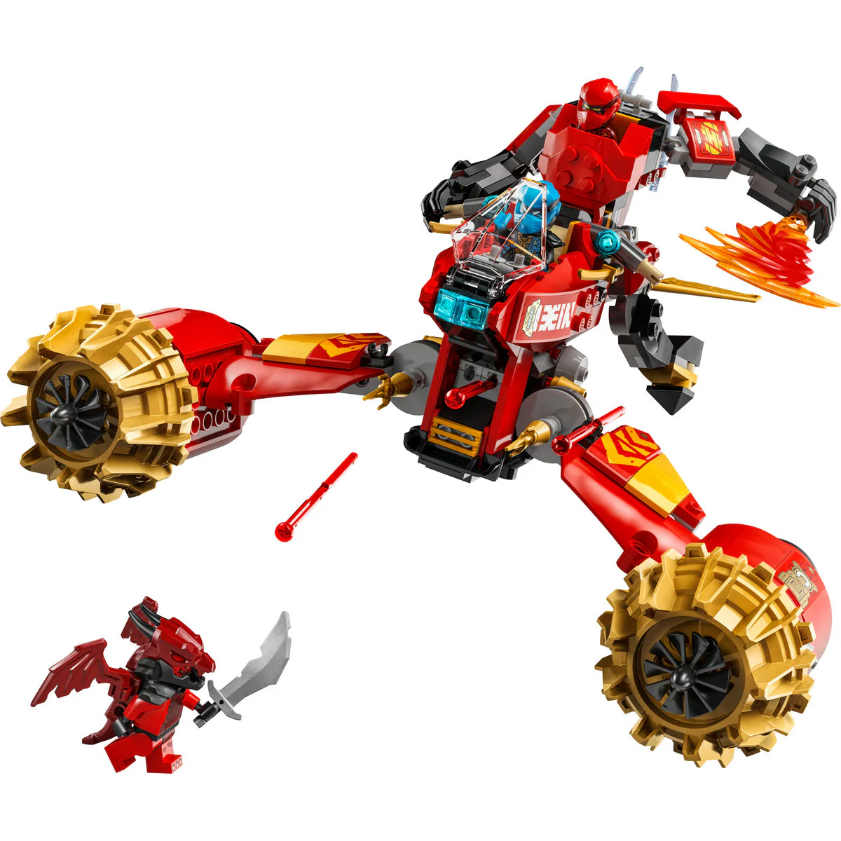 LEGO NINJAGO Kai’s Mech Storm Rider Ninja Toy 71830 - Image 2
