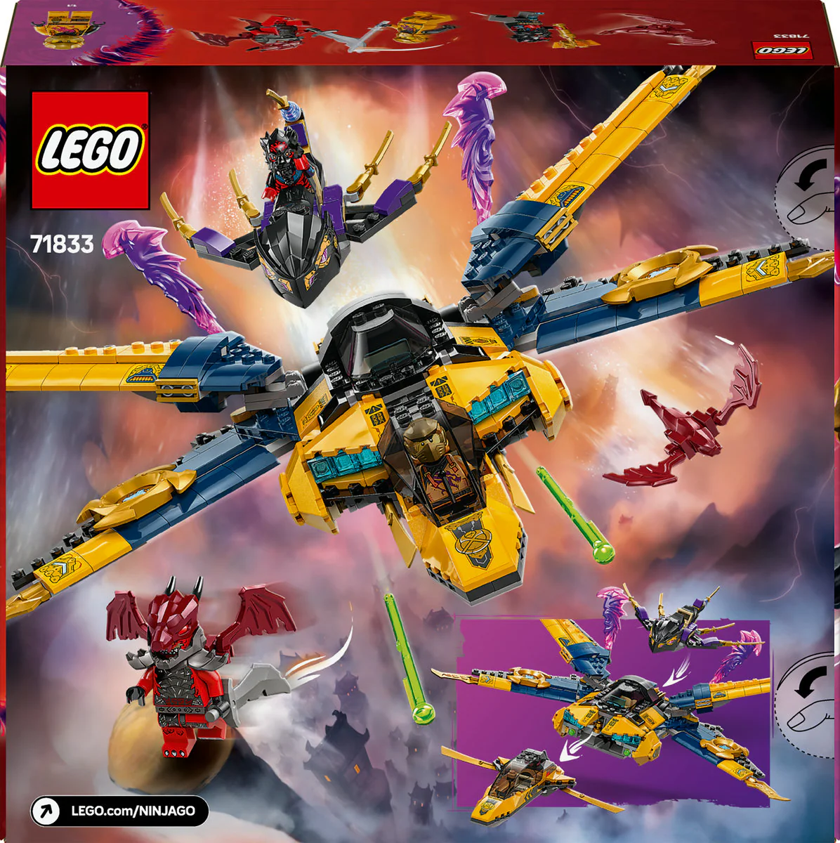 LEGO NINJAGO Ras and Arin’s Super Storm Jet 71833 - Image 3