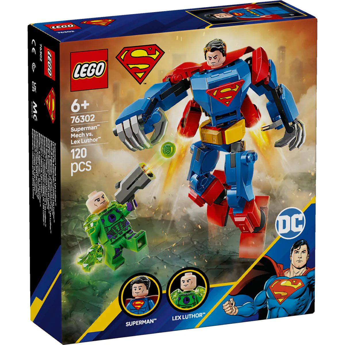 LEGO DC Superman Mech vs. Lex Luthor Toy Set 76302
