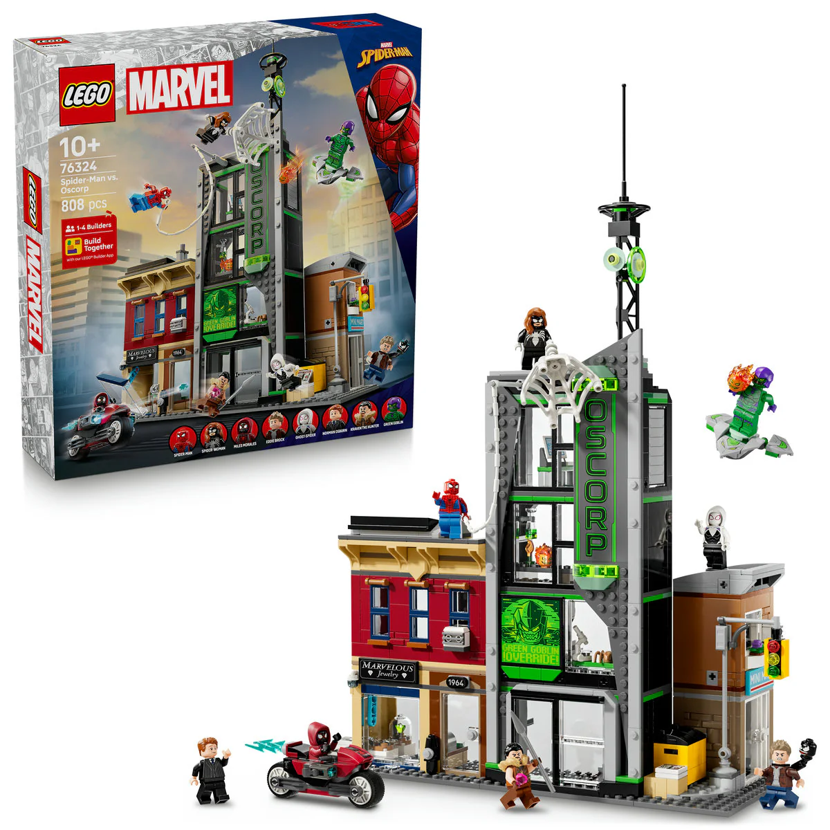 LEGO ǀ Marvel Spider-Man vs. Oscorp Set 76324