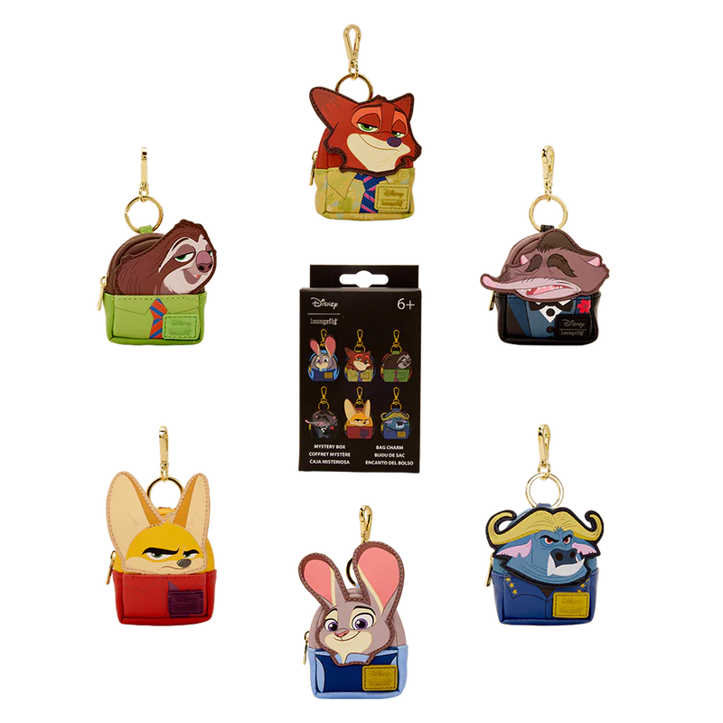 Loungefly Disney Zootopia Mystery Mini Backpack Keychain Charm