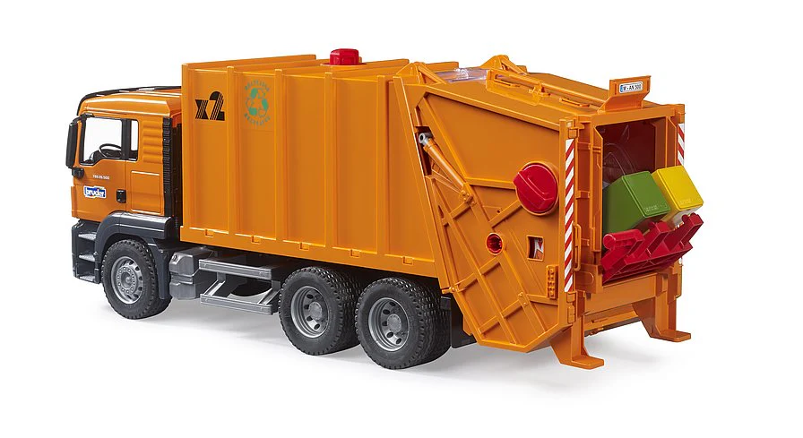 Bruder Man TGS Garbage Truck (orange) - Image 3