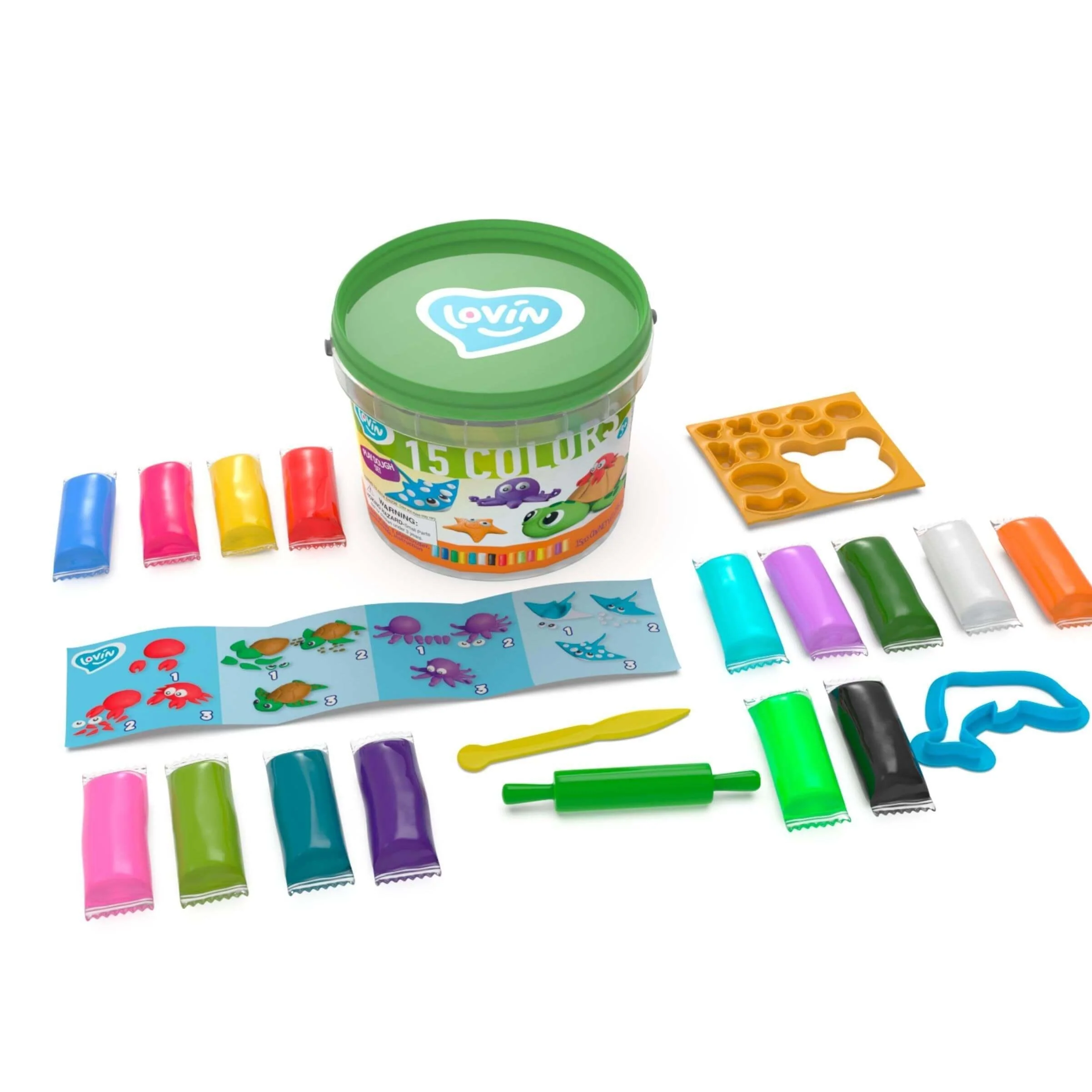 Lovin™ Modeling Dough Bucket - Sea Life - Image 2