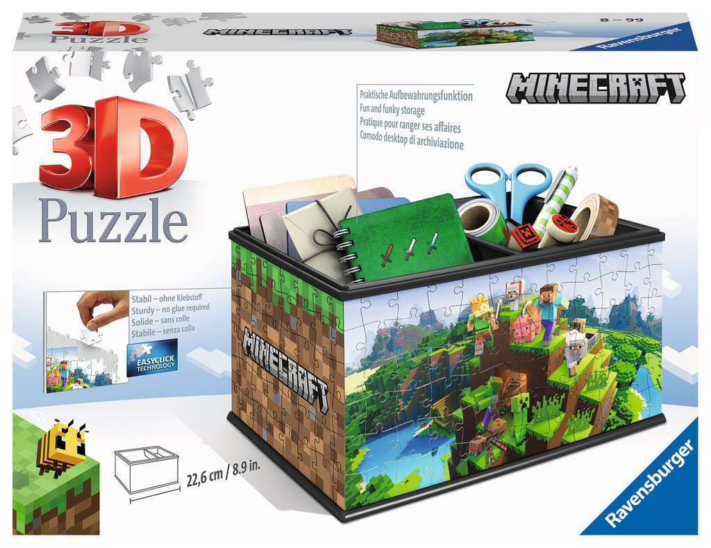 Ravensburger Minecraft Storage Box 216 Piece 3D Jigsaw Puzzle