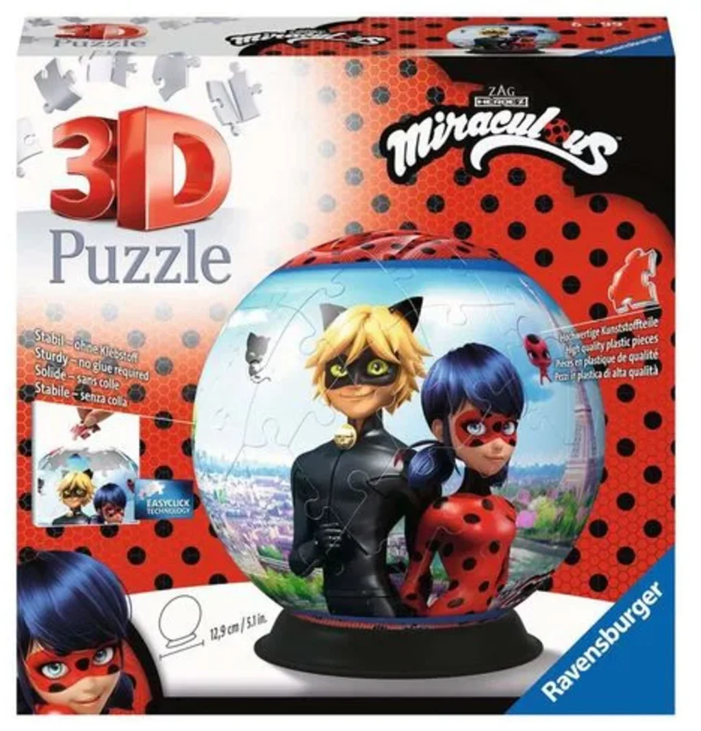 Ravensburger Miraculous 72 Piece 3D Jigsaw Puzzle