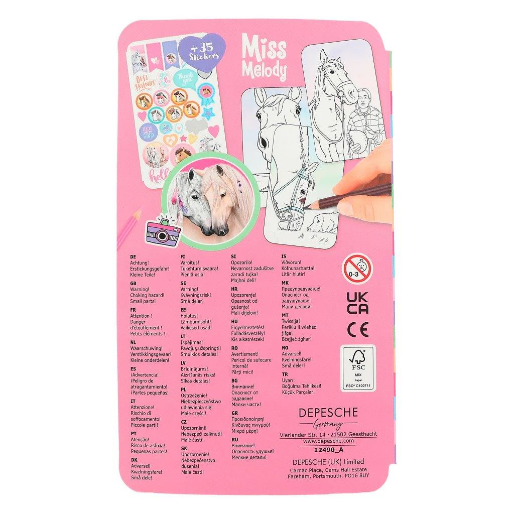 Miss Melody Selfie Colouring Book - Image 6