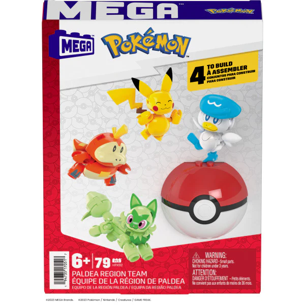 Mega Bloks Pokémon Paldea Region Team