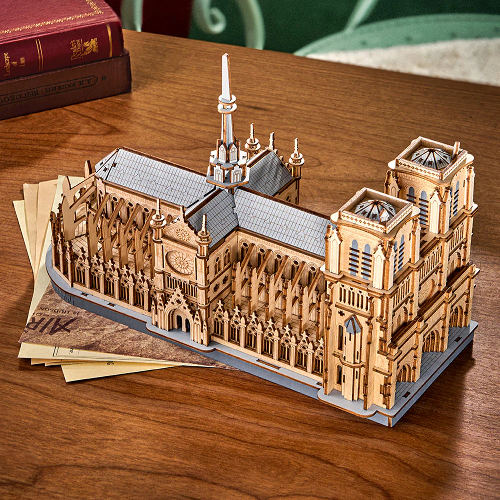 Rokr Paris Cathedral Wooden Model Kit - Image 2