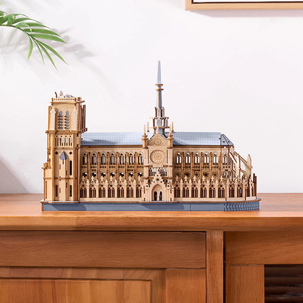 Rokr Paris Cathedral Wooden Model Kit - Image 5