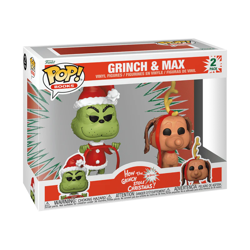 Funko POP! Books: How the Grinch Stole Chirstmas - Grinch With Max