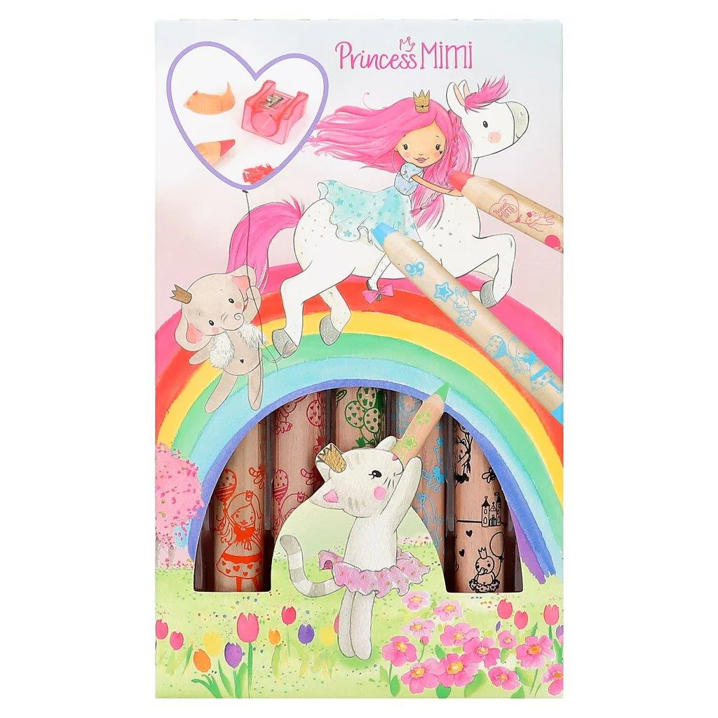 Princess Mini Coloured Pencils