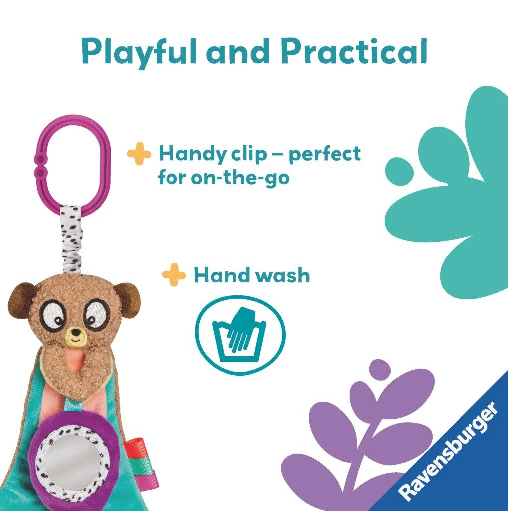 Ravensburger Crinkle and Chew Meerkat Baby Toy - Image 4