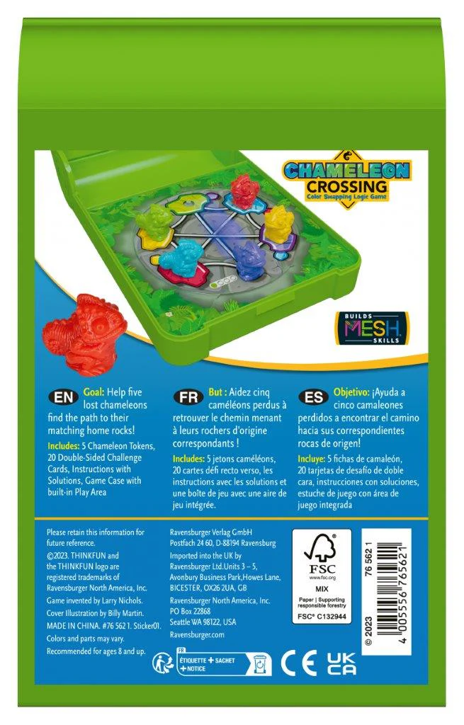 Ravensburger Flip N' Play Chameleon Crossing Board Game - Image 6