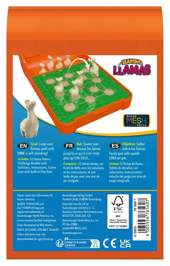 Ravensburger Flip N' Play Leaping Llamas Board Game - Image 5