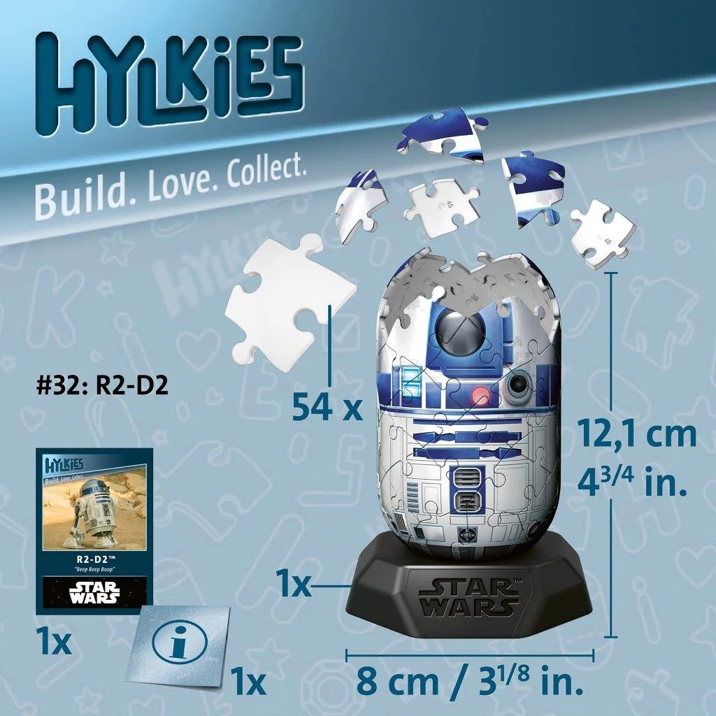 Ravensburger Hylkies Star Wars R2-D2 3D Puzzle 54 Pieces - Image 5