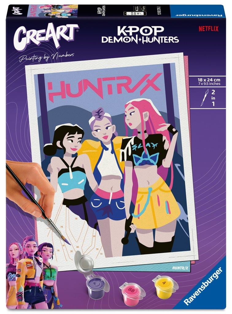 Ravensburger K-Pop Demon Hunters CreArt Paint by Numbers Set