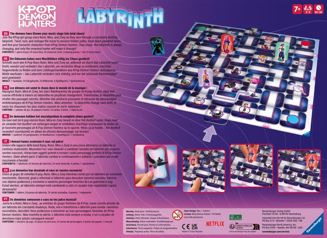 Ravensburger Labyrinth K-Pop Demon Hunters Board Game - Image 4