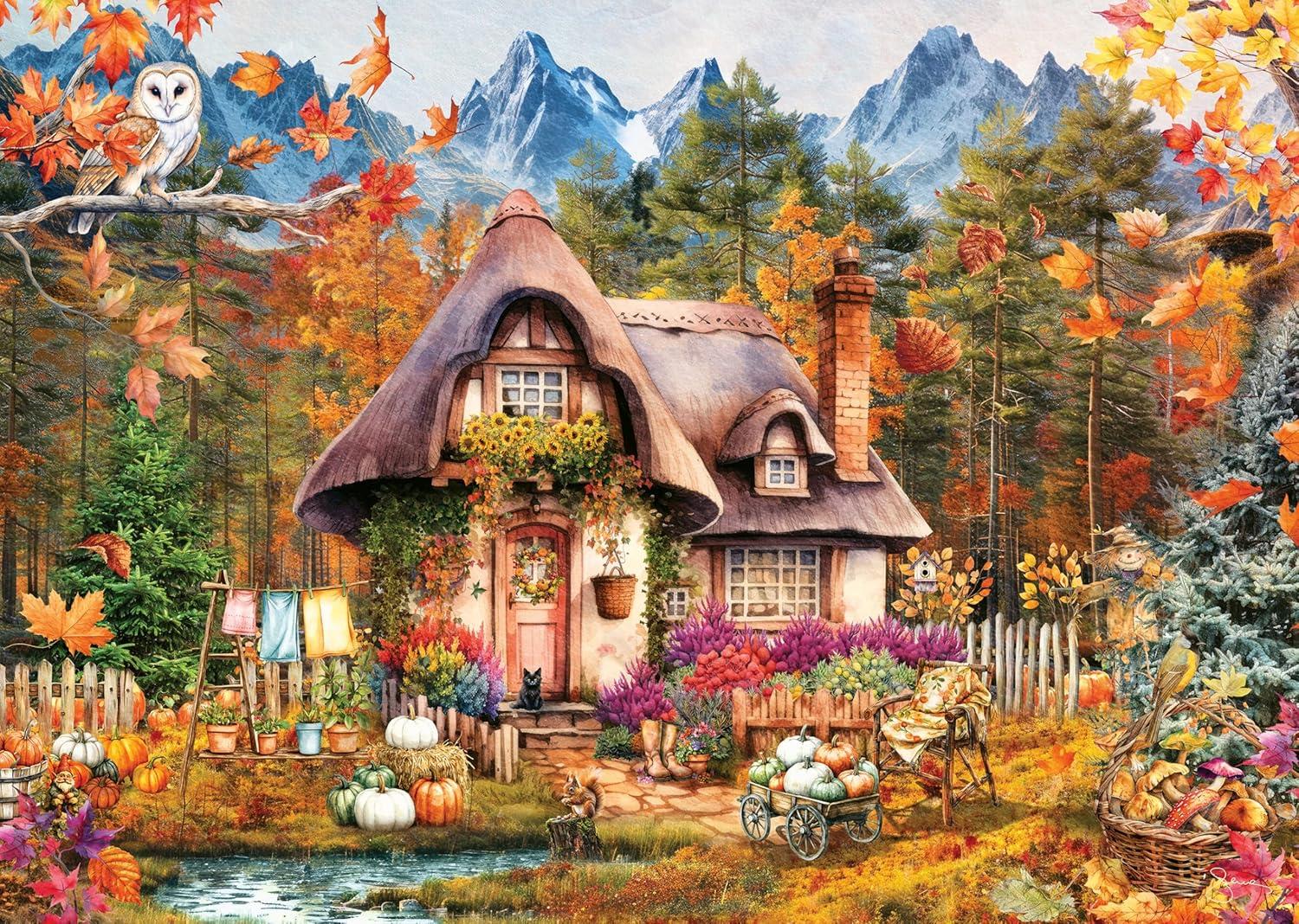 Ravensburger Pumpkin Cottage 1000 Piece Jigsaw Puzzle - Image 2