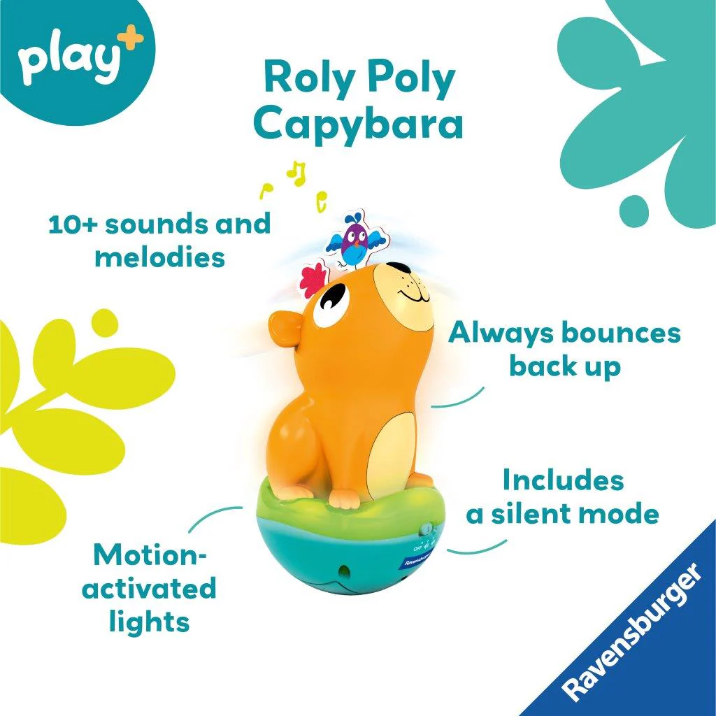 Ravensburger Roly Poly Capybara Baby Toy - Image 3