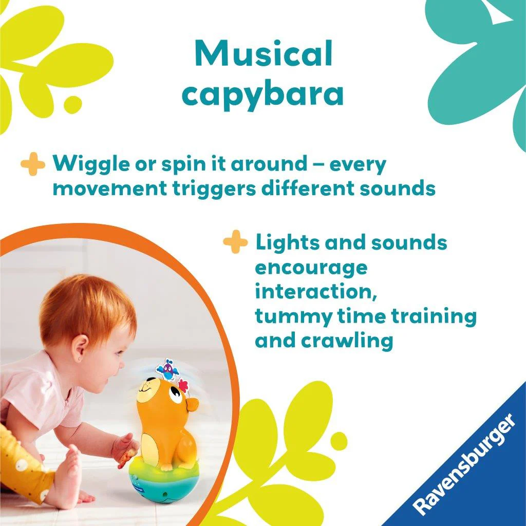 Ravensburger Roly Poly Capybara Baby Toy - Image 5
