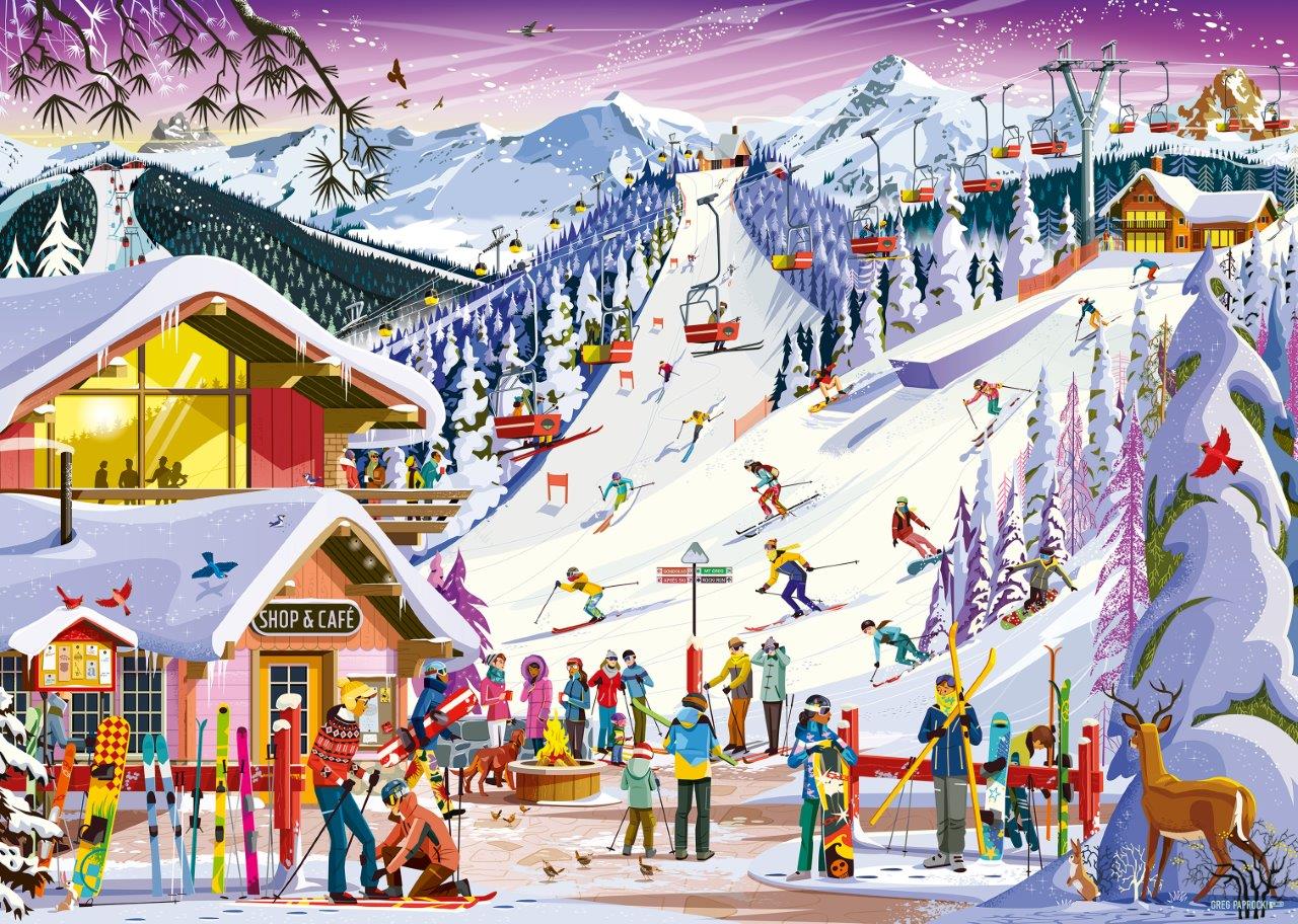 Ravensburger Slopeside Spirit 1000 Piece Puzzle - Image 2