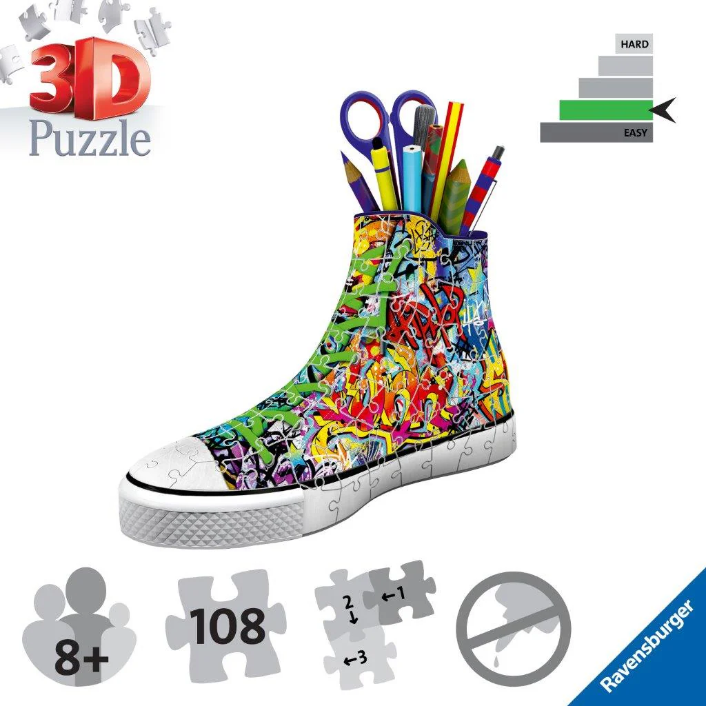 Ravensburger Sneakers Graffiti 108 Piece 3D Puzzle - Image 3