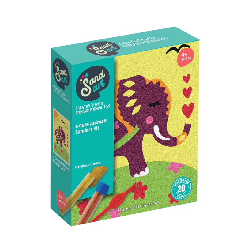 Sand Art Cute Animals 6-pack
