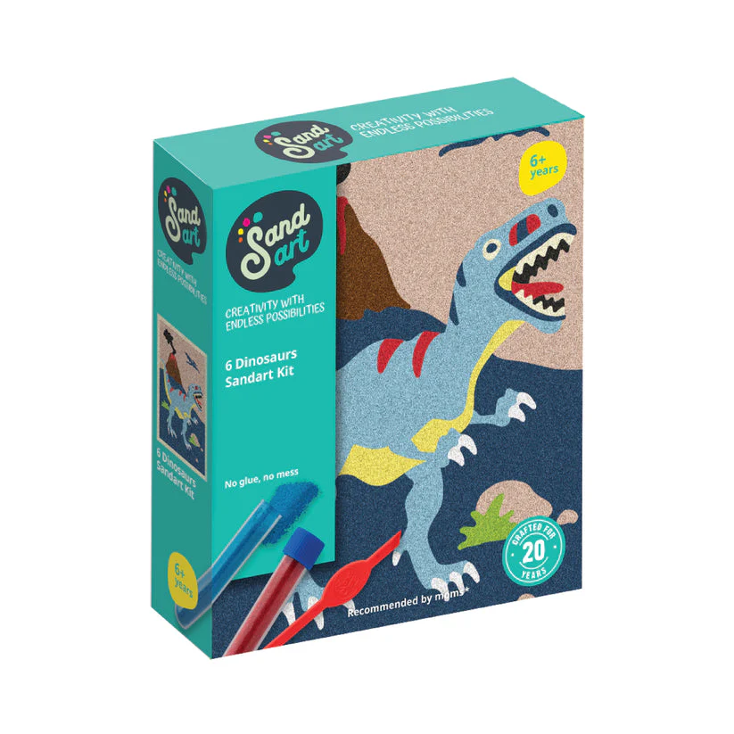 Sand Art Dinosaur 6-pack
