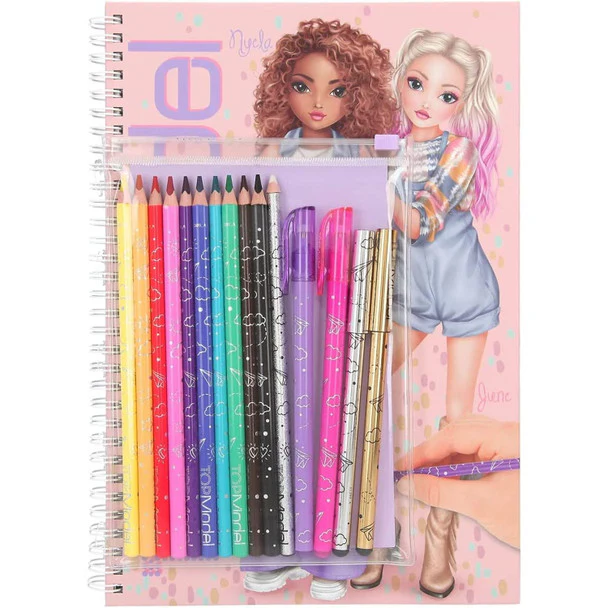 TOPModel Colouring Book with Pen Set