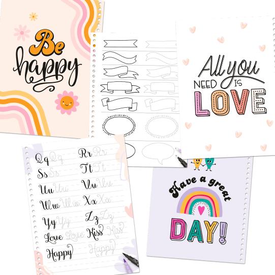 TOPModel Colouring Book Set Handlette - Image 4