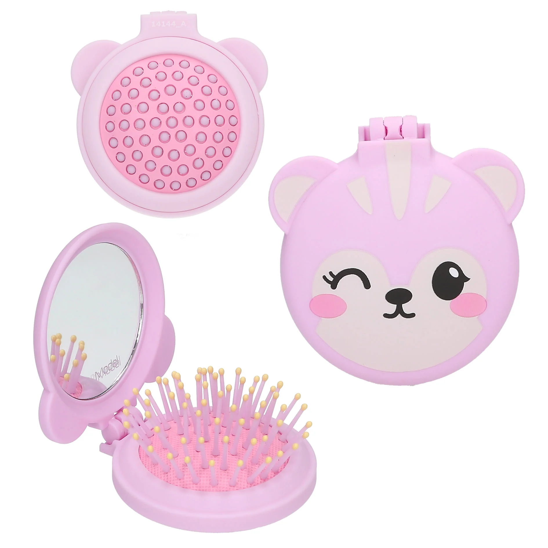 TOPModel Folding Hairbrush With Mirror - Image 2