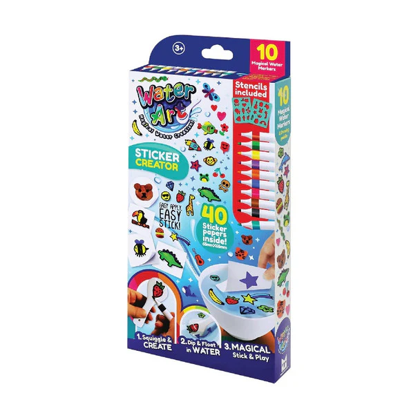 Water Art 10 Pack Sticker Set