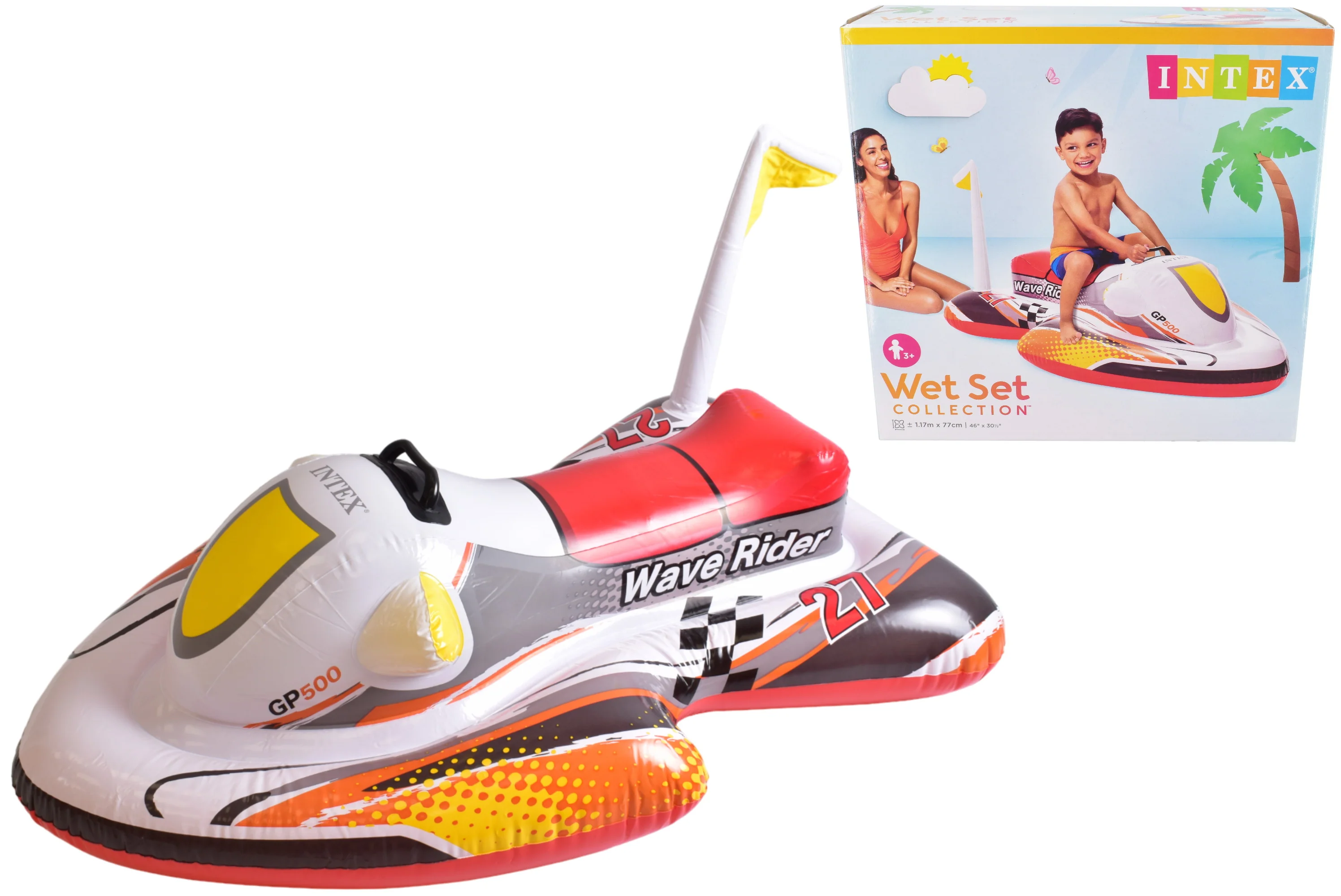 Wave Rider Inflatable Ride-On Float 46 x 30.5 Inch - Image 3