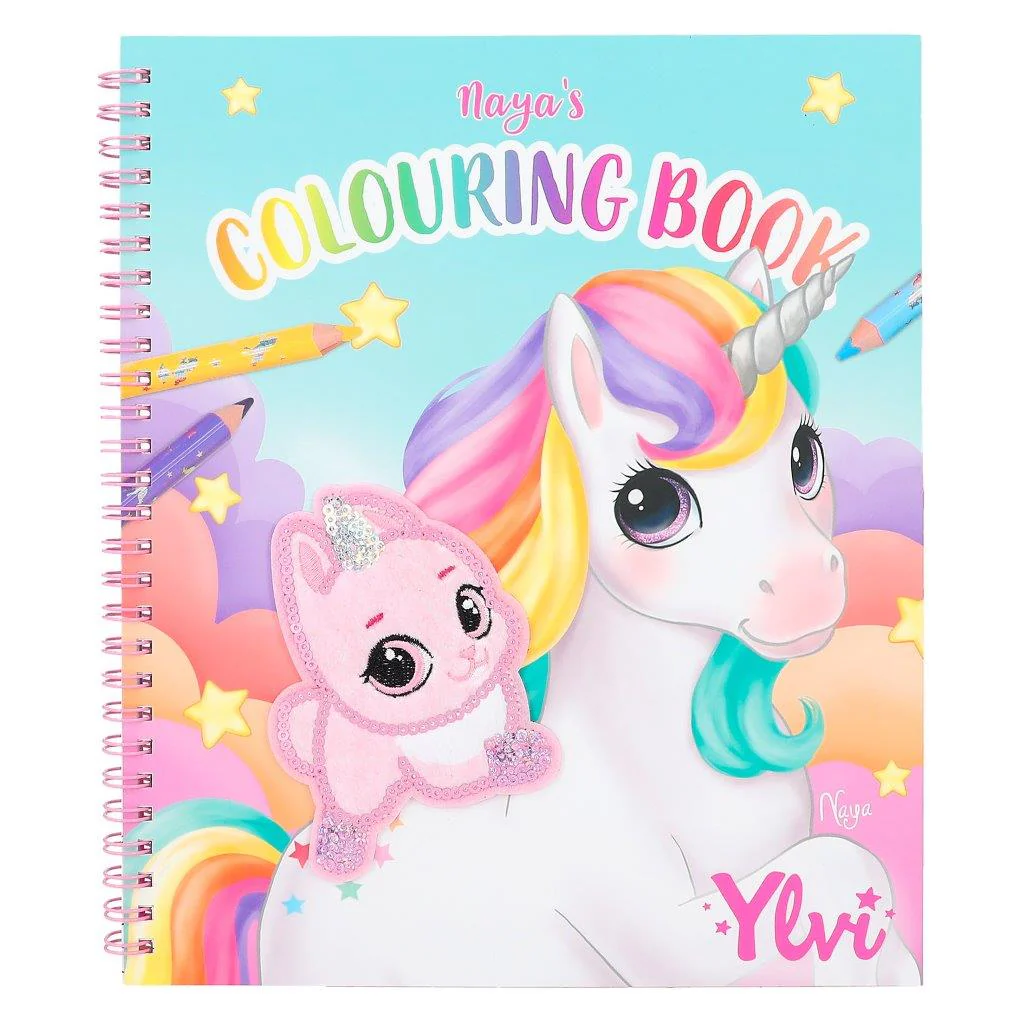 Ylvi Colouring Book With Unicorn And Sequins - Image 2
